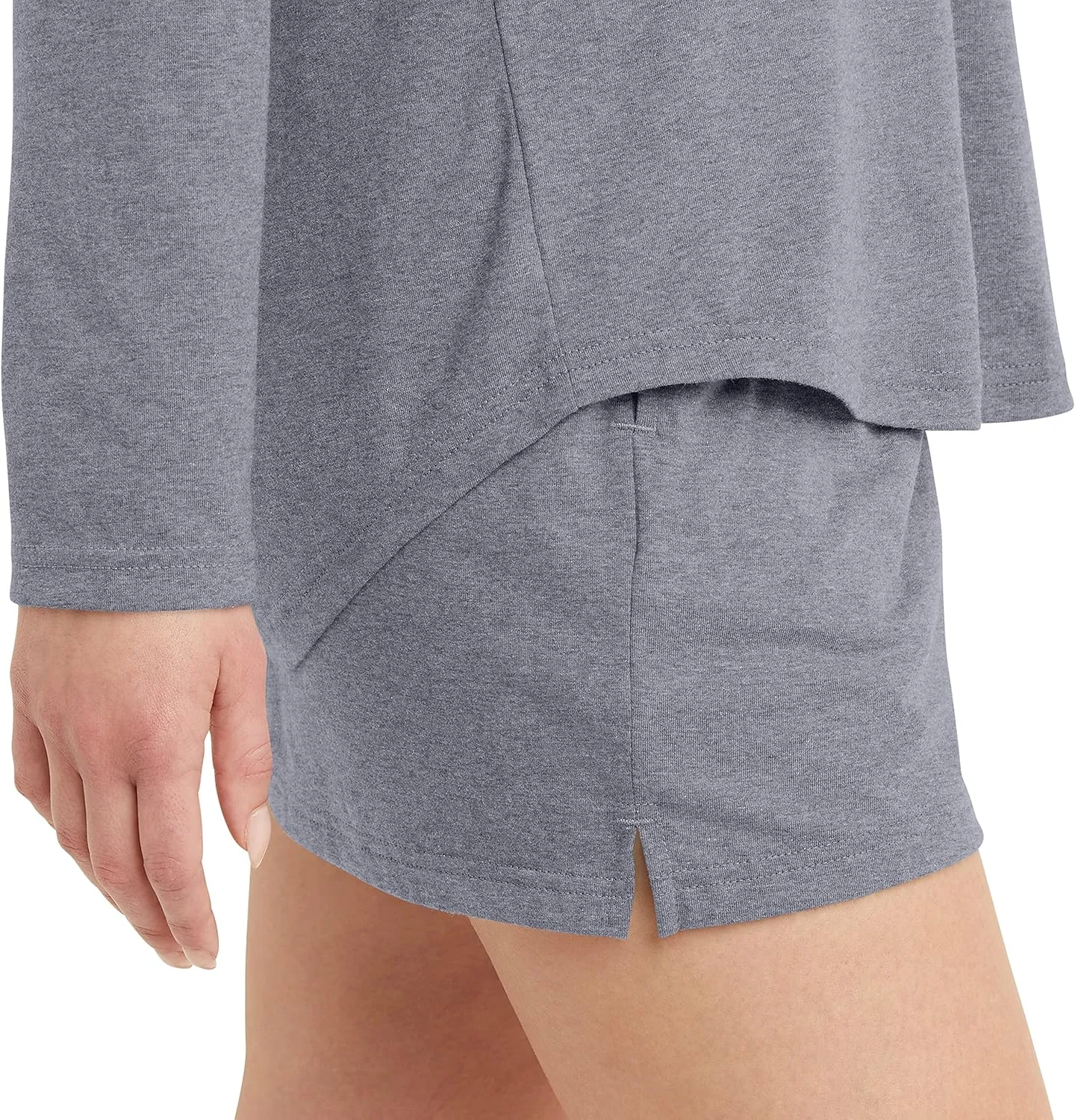 Hanes Women's Originals Tri-Blend Long-Sleeve T-Shirt, Crewneck Tee For Women, Relaxed Fit