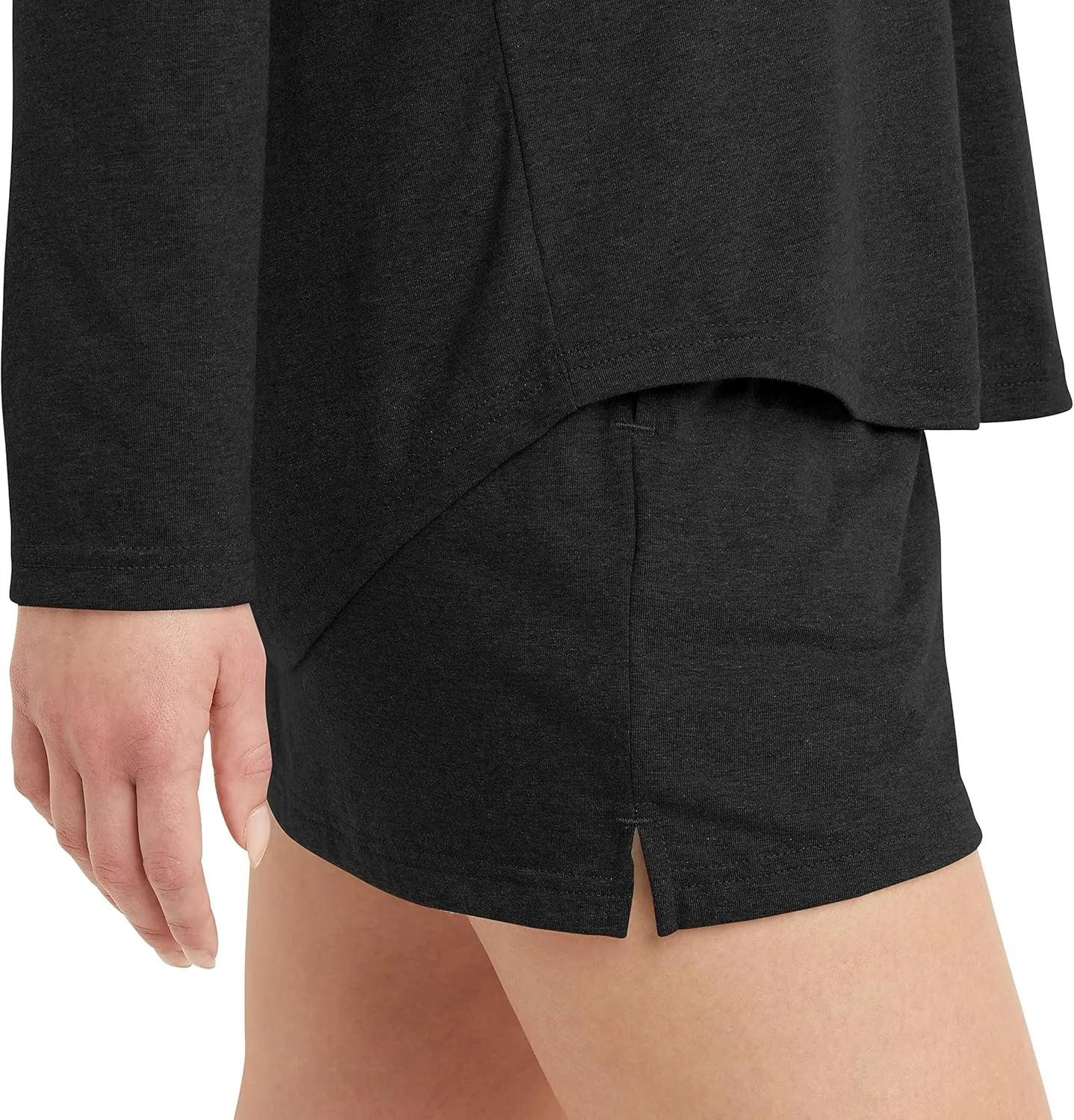 Hanes Women's Originals Tri-Blend Long-Sleeve T-Shirt, Crewneck Tee For Women, Relaxed Fit