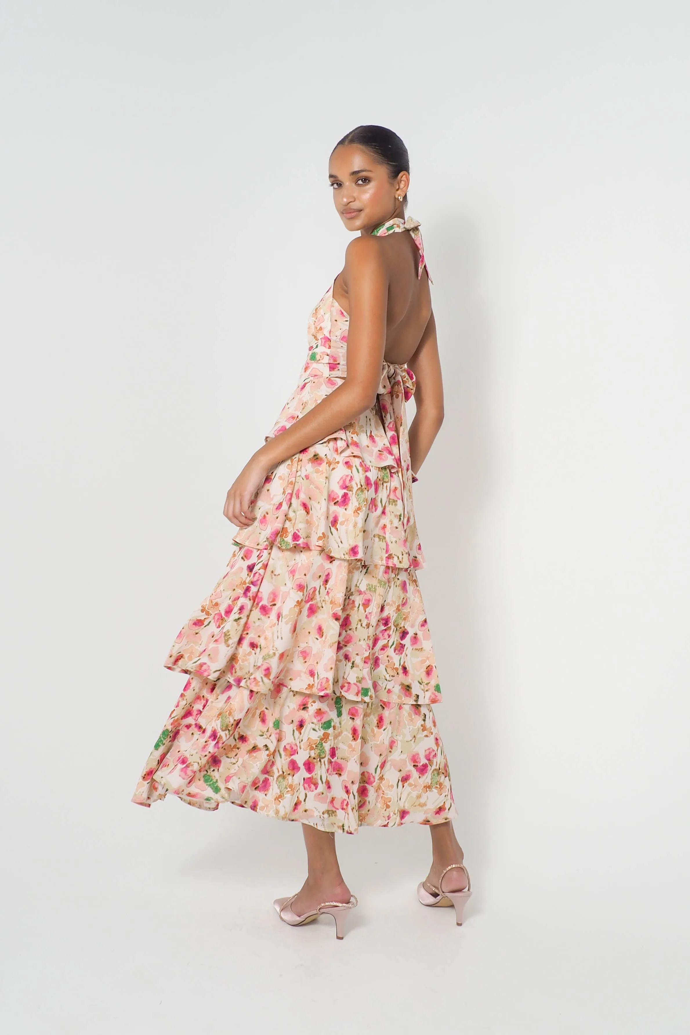 Harlow Floral Midi Dress