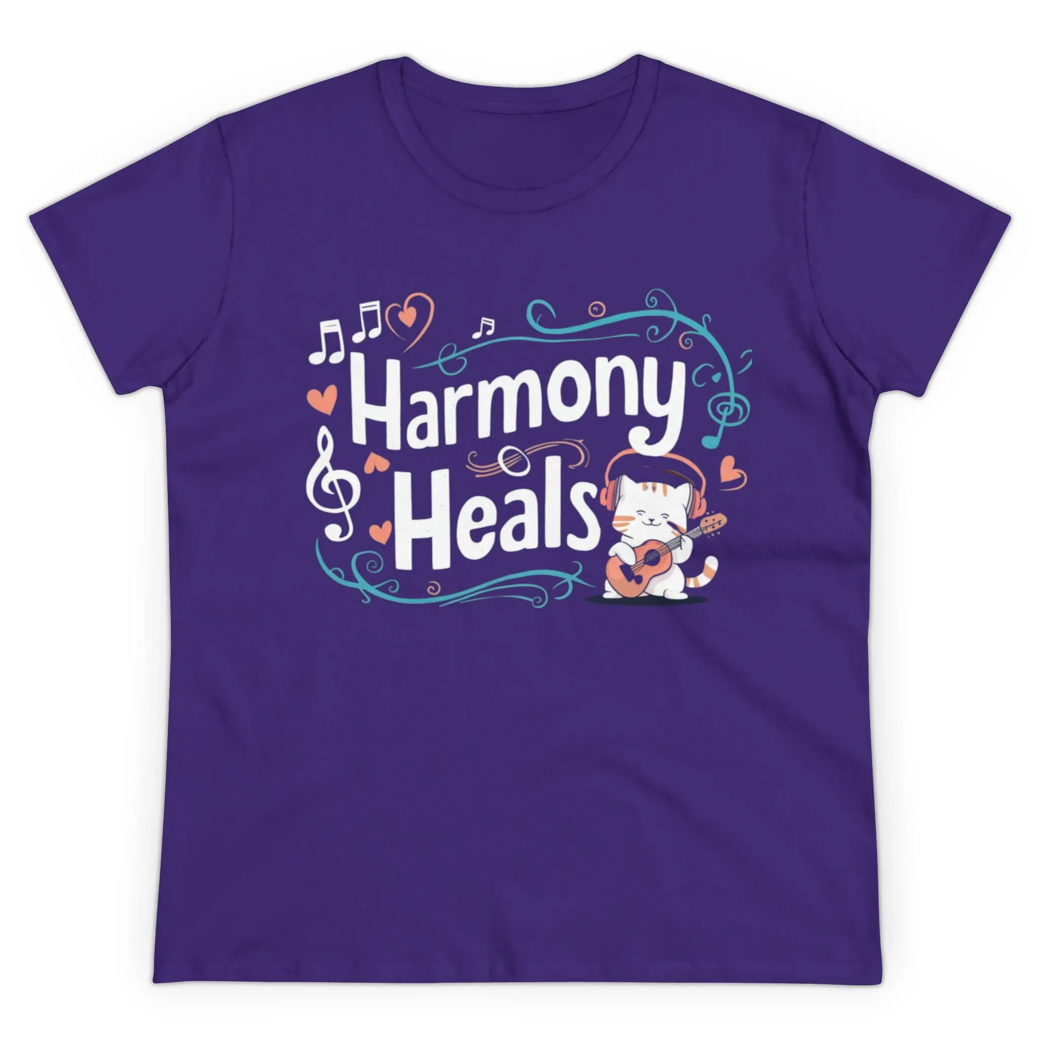 Harmony Heal Short Sleeve Regular Fit Cotton Womens Tshirts