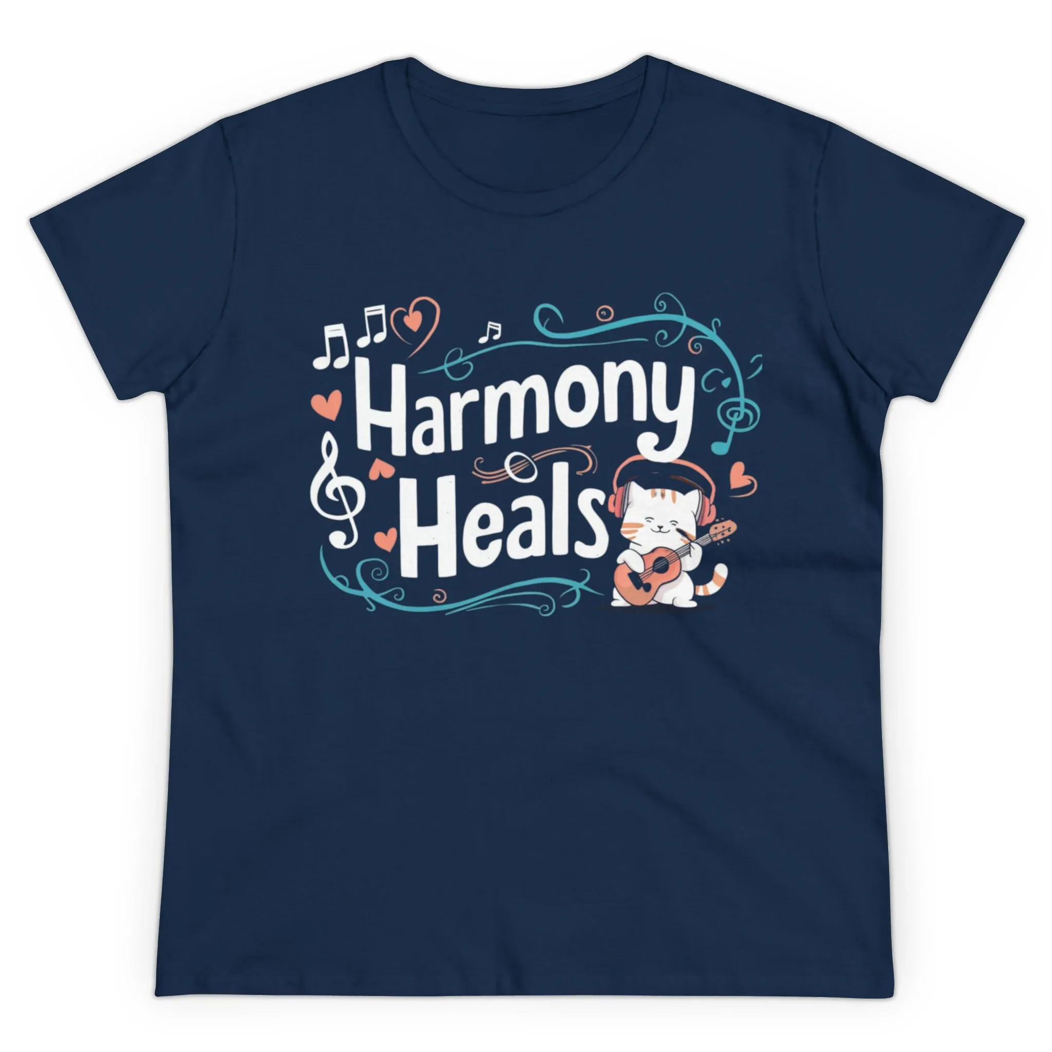 Harmony Heal Short Sleeve Regular Fit Cotton Womens Tshirts