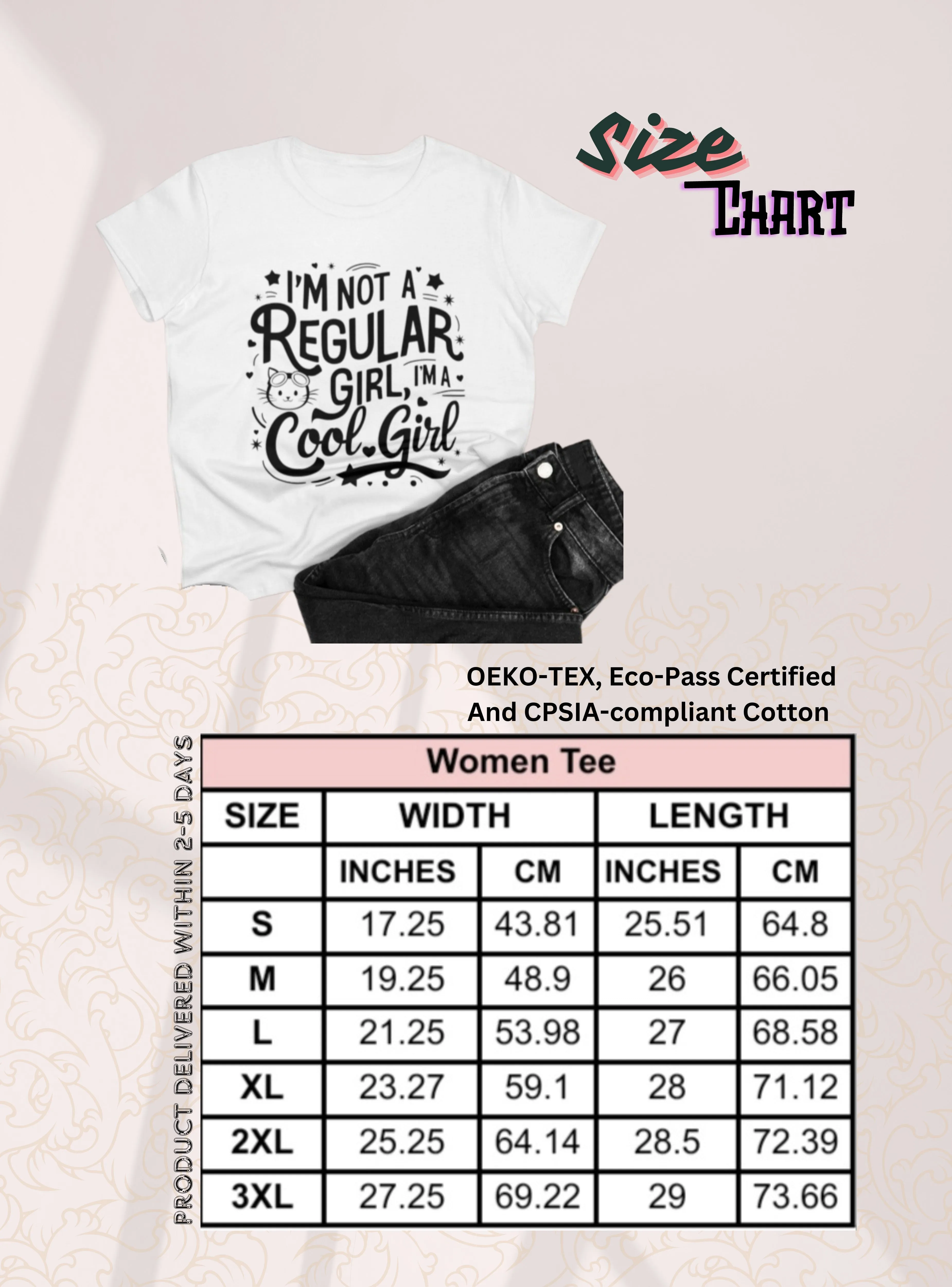 Harmony Heal Short Sleeve Regular Fit Cotton Womens Tshirts