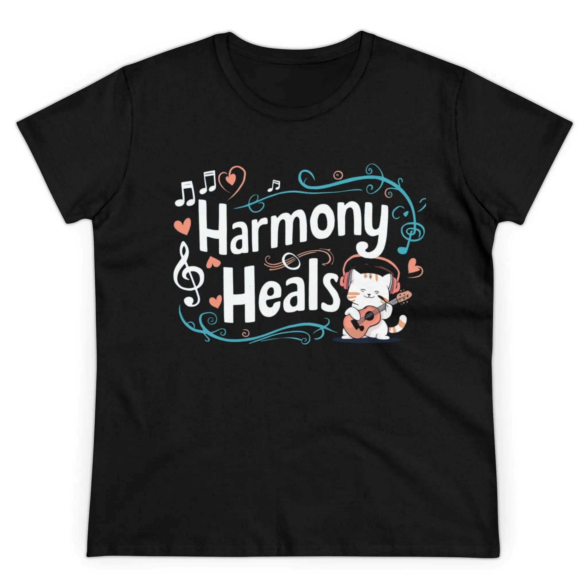 Harmony Heal Short Sleeve Regular Fit Cotton Womens Tshirts