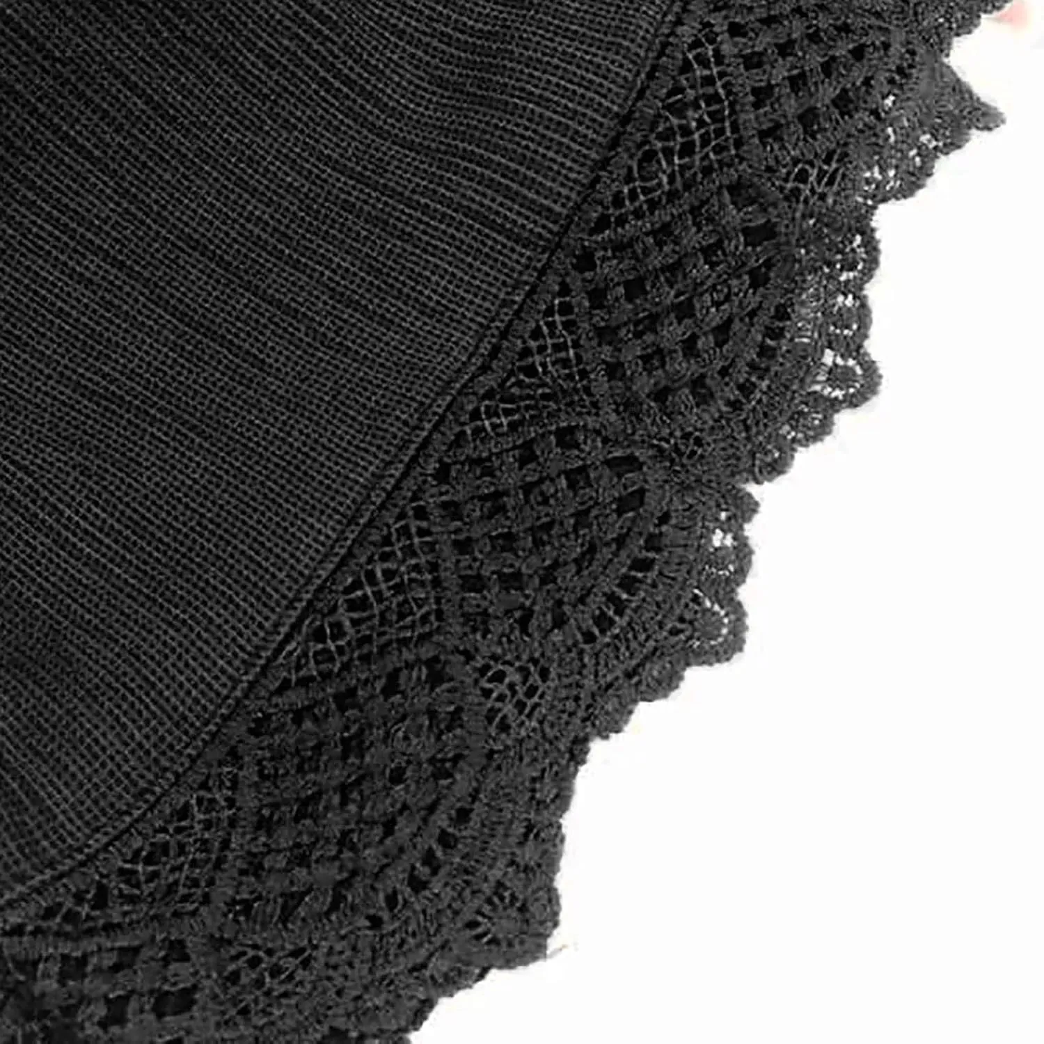 HAVUITYY Women Casual Shorts Summer Floral Lace Plus Size High Waist Drawstring Dressy Yoga Shorts Soft Trendy Beach Clothes