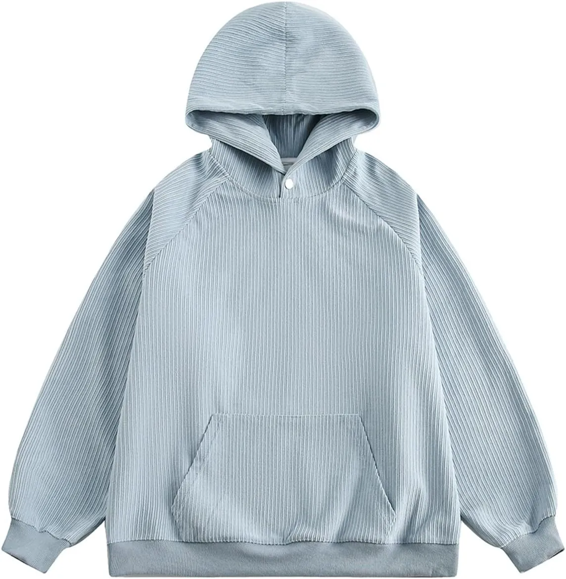 hlysgo Corduroy Hoodies for Men Women, Oversized Sweatshirt with Pocket Casual Thicken Hoodies Pullover Fall Winter Clothes