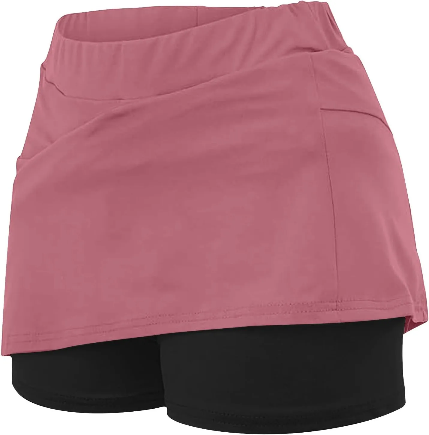 hlysgo Womens High Waisted Tennis Skort A-Line Skater Skirts with Lining Shorts Summer Plus Size Workout Athletic Shorts