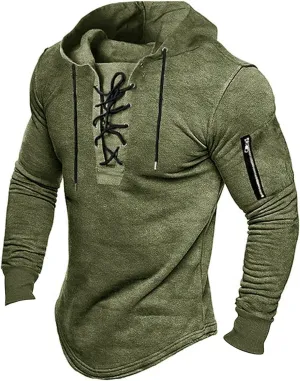 Hoodies For Men Hoodie Hooded Sweatshirt Top Striped Pleated Plunger Sleeve Hoodie Black Sweatshirt Men Men'S