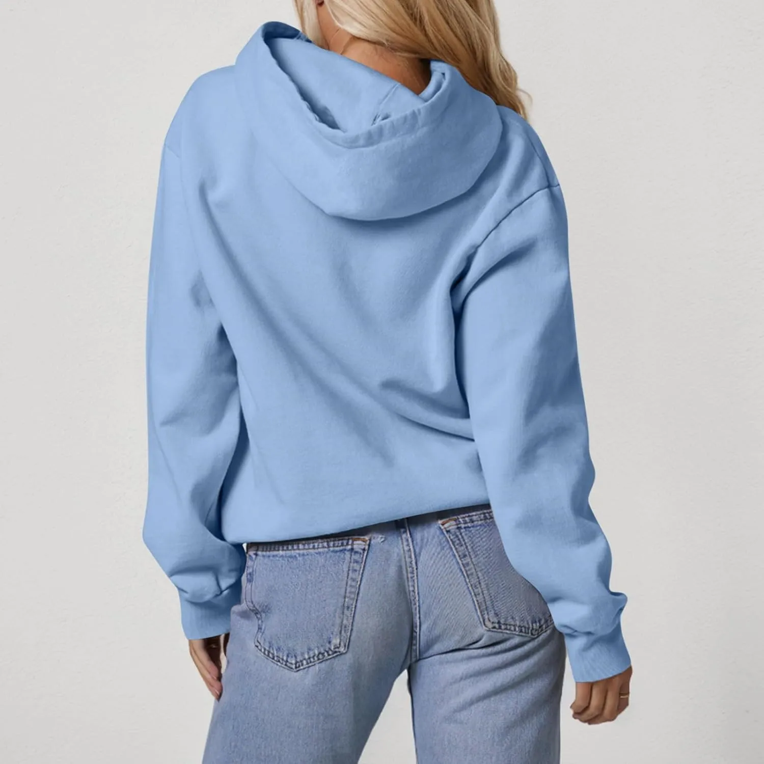 Hoodies for Women Fleece Oversized Hooded Sweatshirt with Pocket Casual Long Sleeve Workout Pullover Sweaters Tops