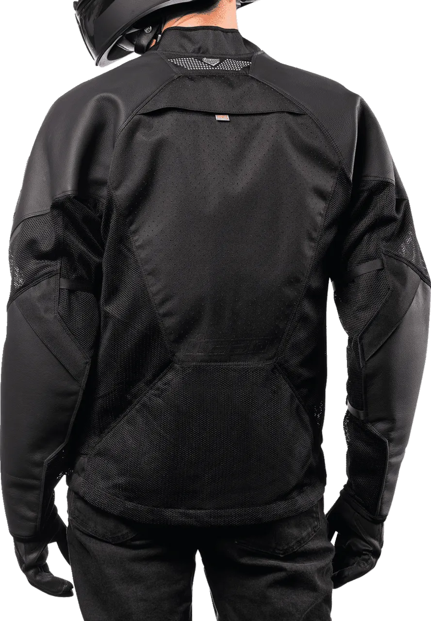 Icon Men's Mesh AF Leather Motorcycle Jacket