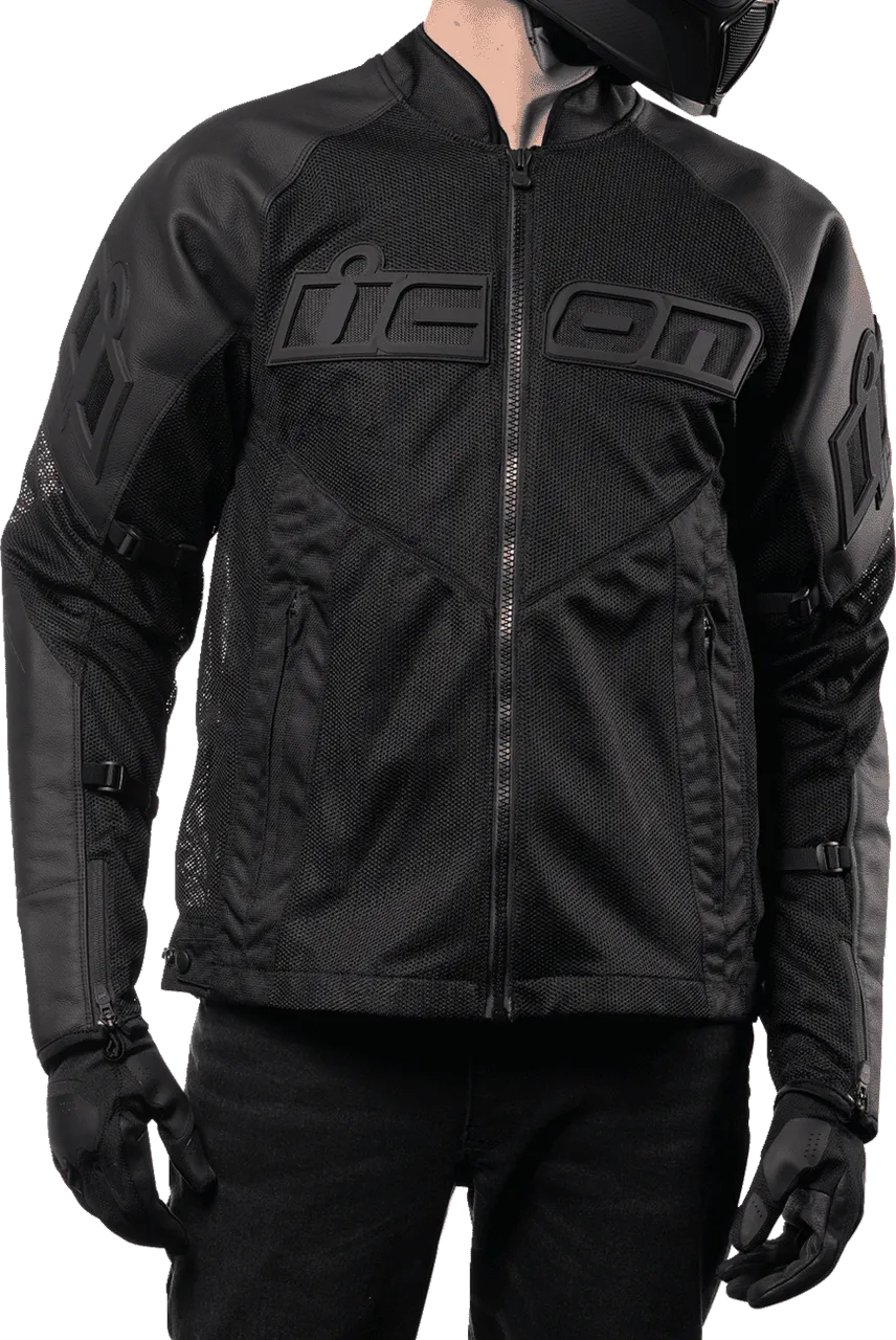 Icon Men's Mesh AF Leather Motorcycle Jacket