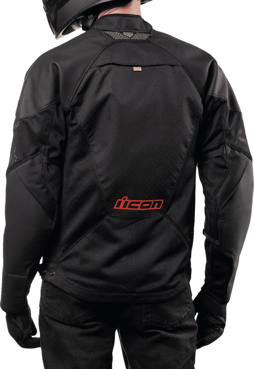 Icon Men's Mesh AF Leather Motorcycle Jacket
