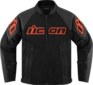 Icon Men's Mesh AF Leather Motorcycle Jacket