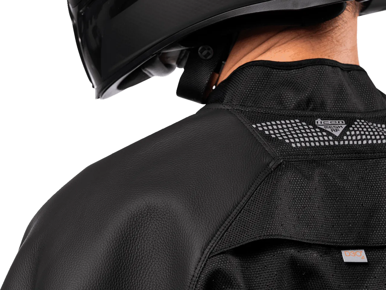 Icon Men's Mesh AF Leather Motorcycle Jacket