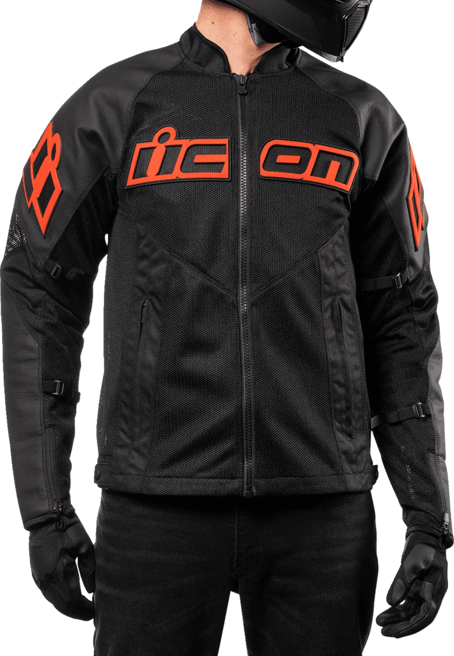 Icon Men's Mesh AF Leather Motorcycle Jacket