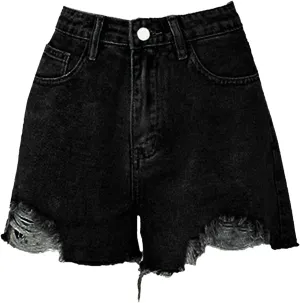 Jean Shorts Womens Trendy High Waisted Ripped Cut Off Denim Shorts Summer Causal Baggy Cute Hot Jorts with Pockets