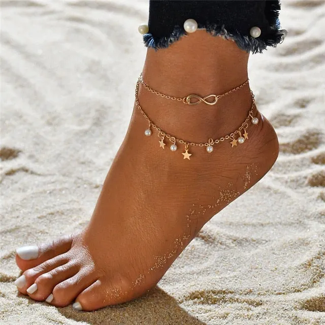 Jewelry that Helps the Ocean | Pearl and Star Anklet