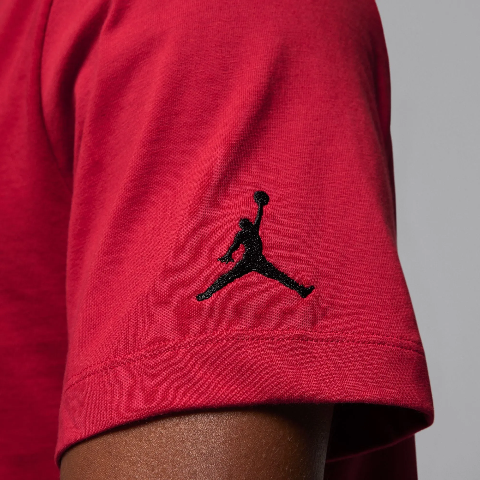 Jordan - Men - Embroidered Air Tee - Gym Red/Black
