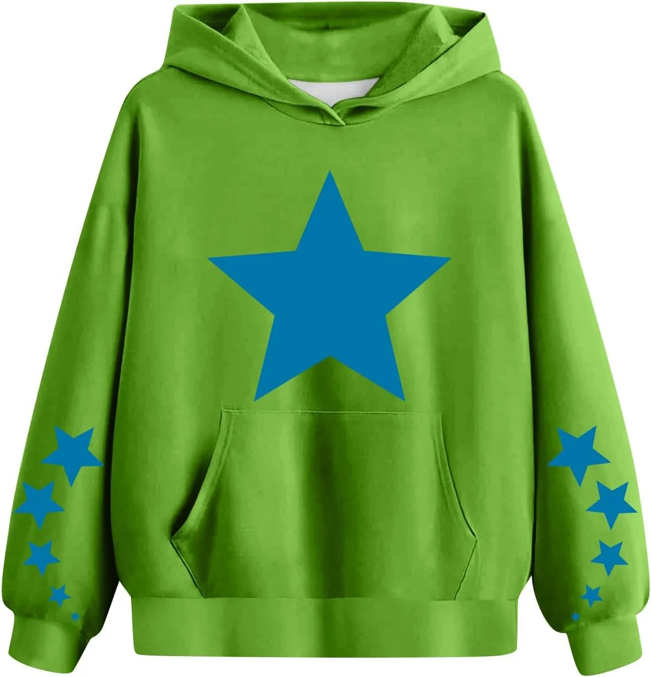 Kids Girls' Hoodies Star Graphic Preppy Hooded Sweatshirt Toddler Y2K Trendy Oversized Hoodies Pullover Sweatshirts