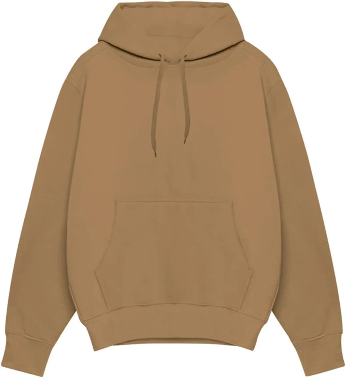 KUIOLYPOER Men's Hoodie 2024 Solid Color Lightweight Pocket Hooded Sweatshirt Long Sleeve Casual Regular Fit Pullover Top