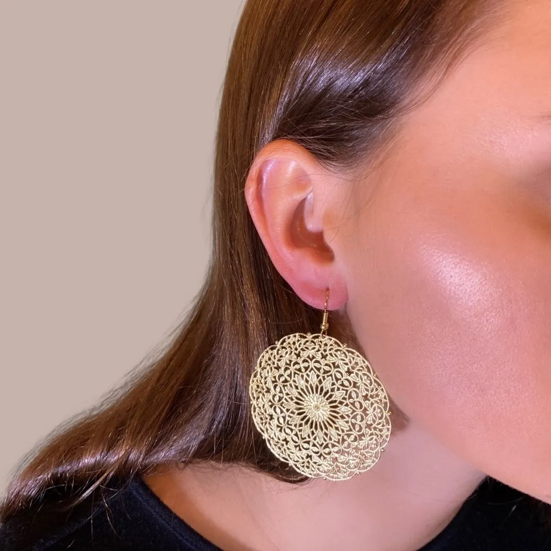 Lacey Large YG Earrings