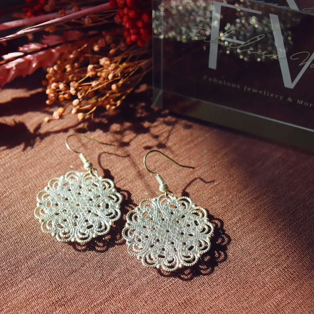 Lacey Silver Earrings