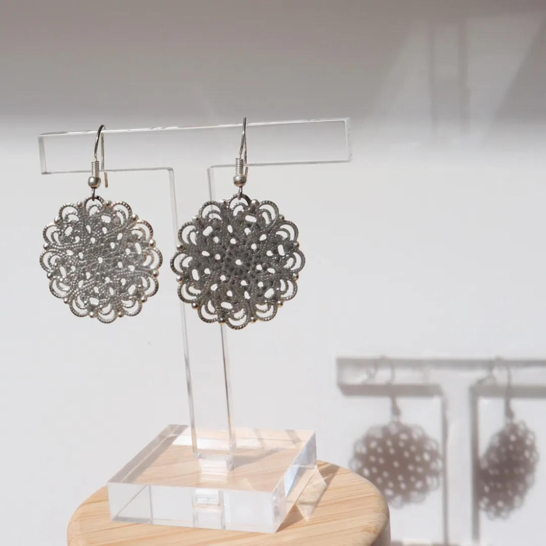 Lacey Silver Earrings