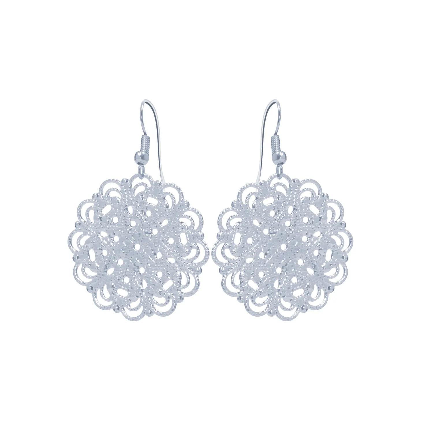 Lacey Silver Earrings
