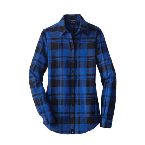 Ladies Imperial Flannel - Royal / Black