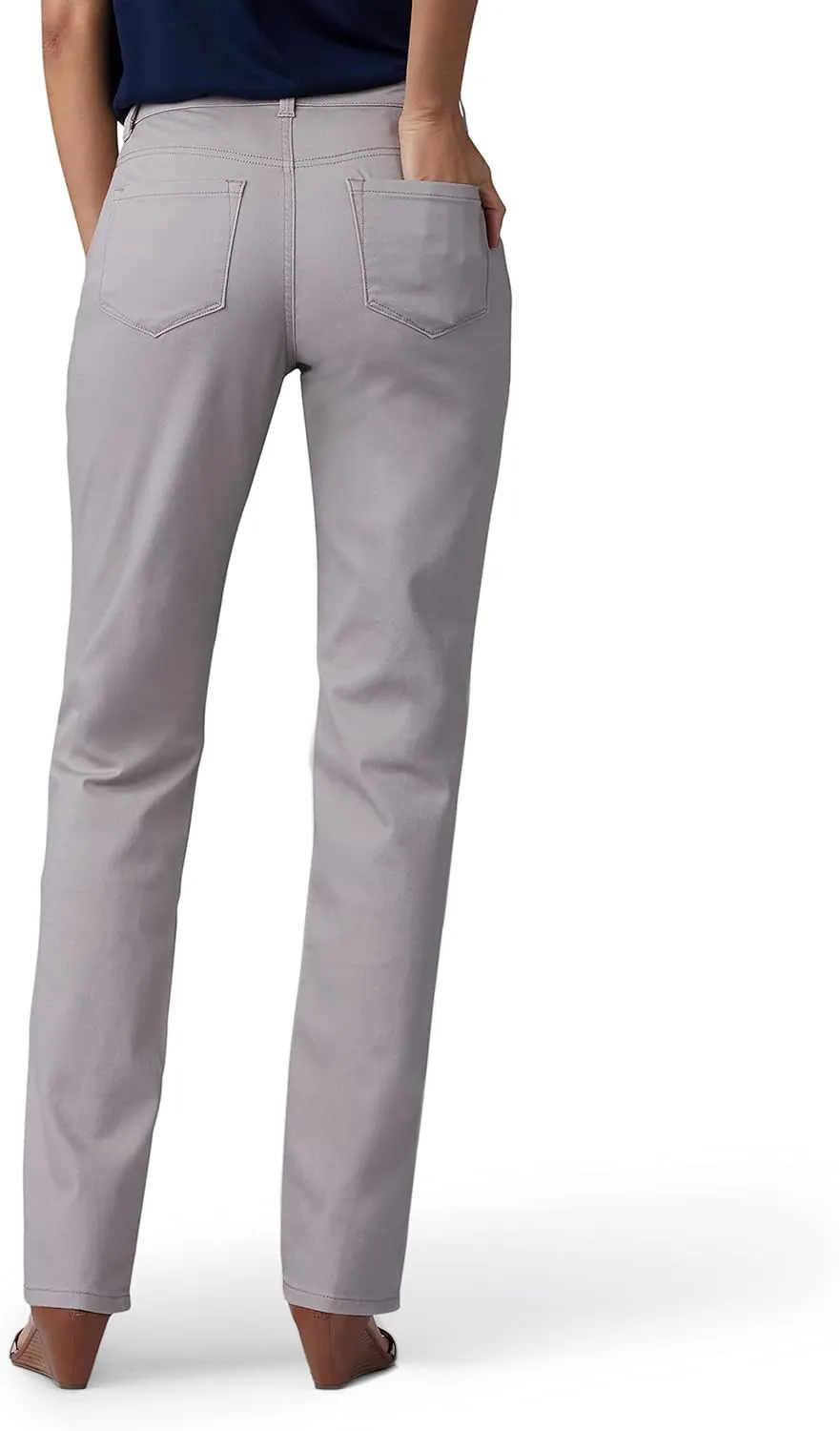 Lee Women's Instantly Slims Classic Relaxed Fit Monroe Straight Leg Jean