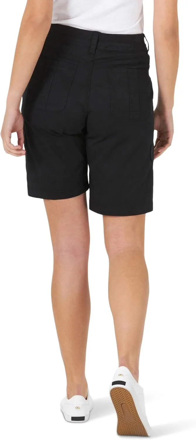 Lee Women's Relaxed Fit Avey Knit Waist Cargo Bermuda Short