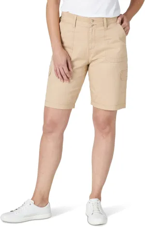 Lee Women's Relaxed Fit Avey Knit Waist Cargo Bermuda Short