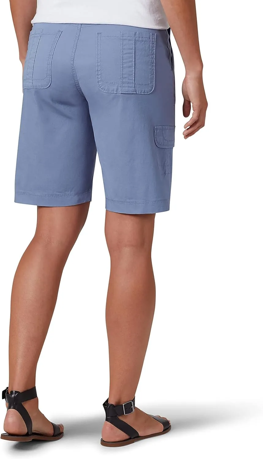 Lee Women's Relaxed Fit Avey Knit Waist Cargo Bermuda Short