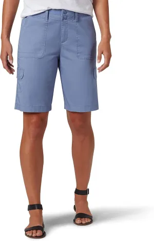 Lee Women's Relaxed Fit Avey Knit Waist Cargo Bermuda Short