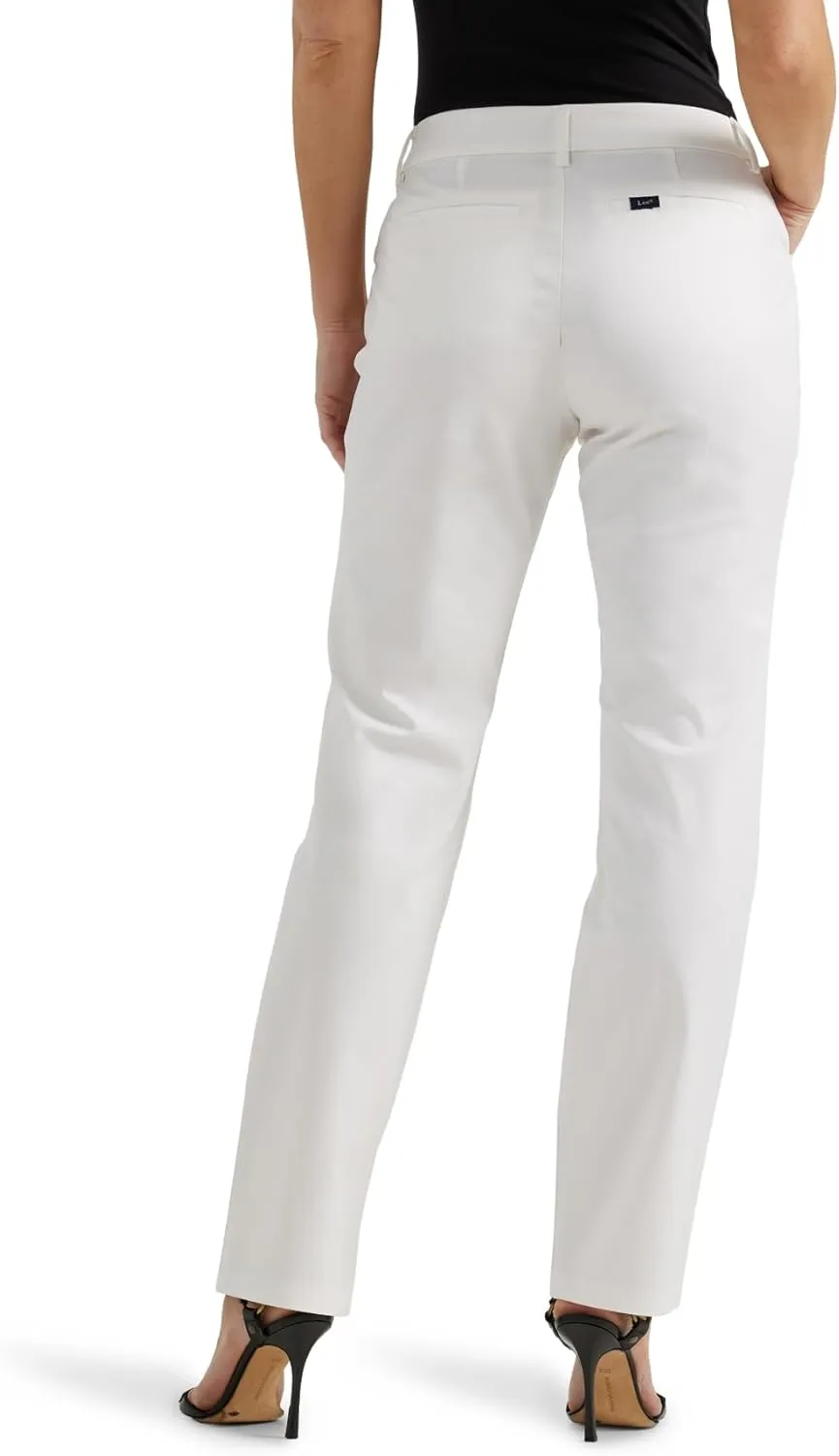 Lee Women's Wrinkle Free Relaxed Fit Straight Leg Pant