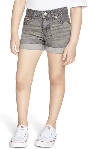 Levi's Girls' Girlfriend Fit Denim Shorty Shorts