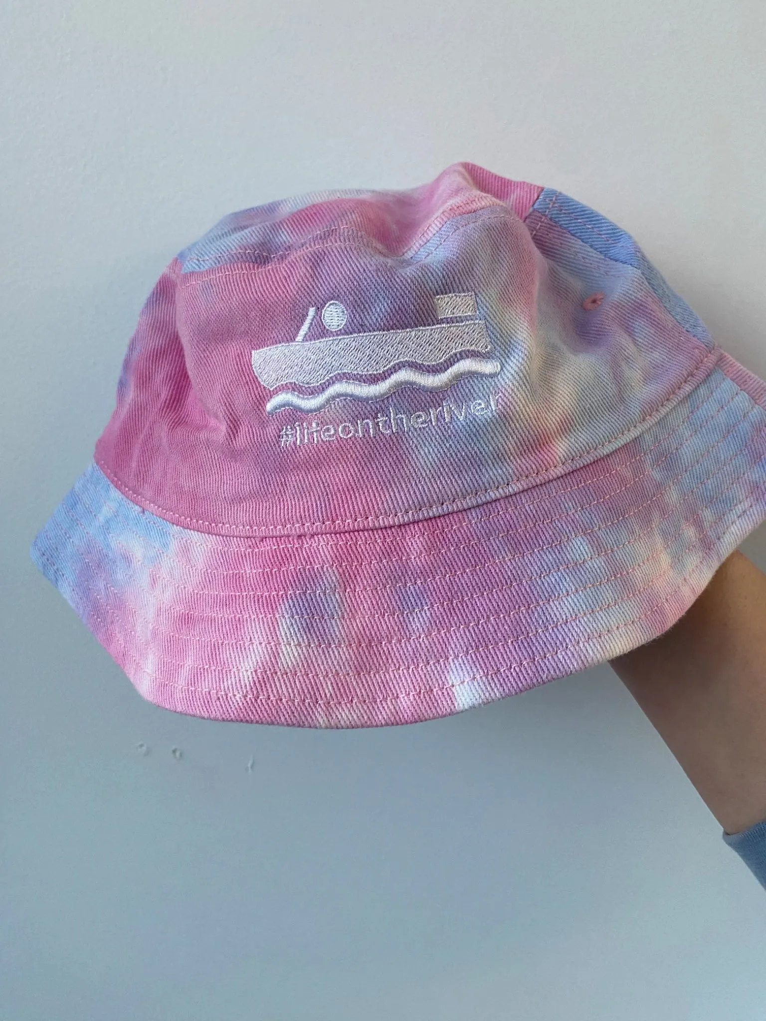 Life on the River Tie-Dyed Bucket Hat