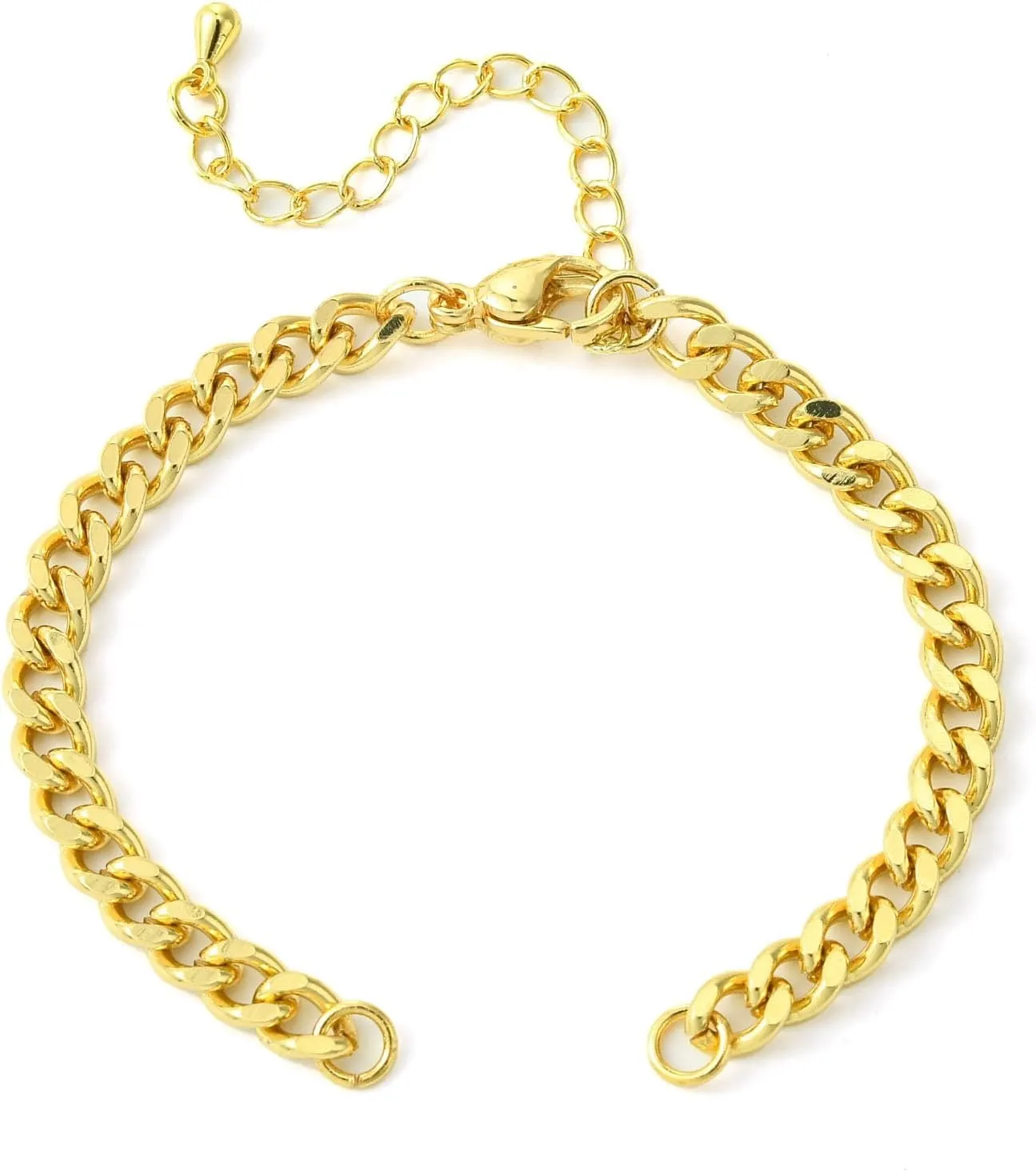 LiQunSweet Mixed Star Cross Wheat Rectangle Imitation Pearl Theme Chain Bracelets for DIY Jewelry String Wrist Anklets Decorations