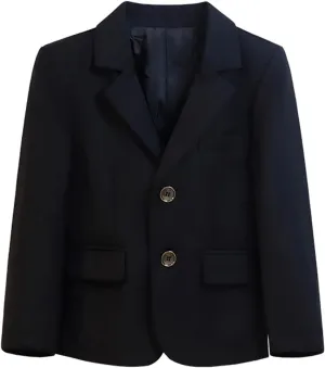 Little and Big Boy's Formal Blazers Casual Button Suit Jackets Dress School Sport Coats