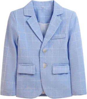 Little and Big Boy's Formal Blazers Casual Button Suit Jackets Dress School Sport Coats