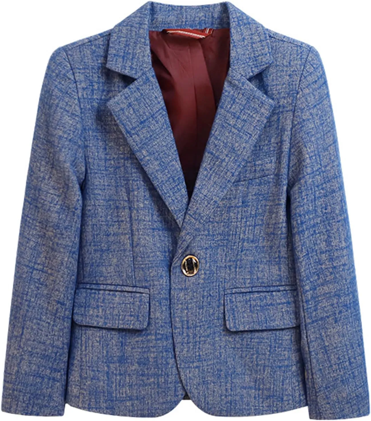 Little and Big Boy's Formal Blazers Casual Button Suit Jackets Dress School Sport Coats
