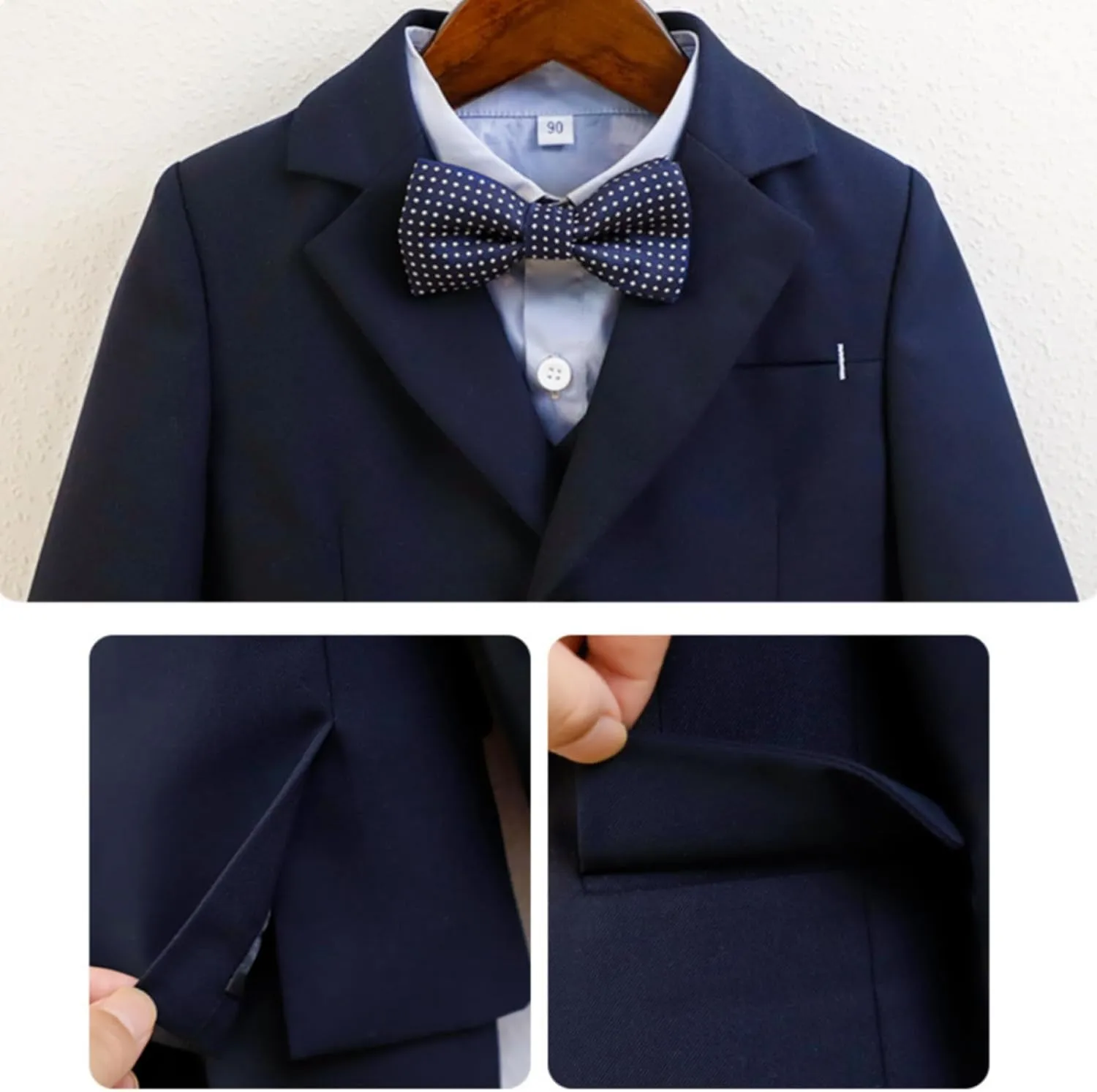 Little and Big Boy's Formal Blazers Casual Button Suit Jackets Dress School Sport Coats