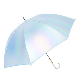 Little Surprise Box, Blue Holographic Glitter Rain Umbrella For Kids & Adults.