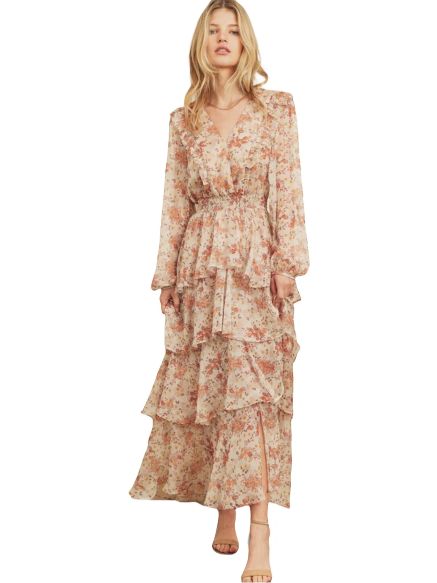 Luna's flowy Scattered Blooms Dress