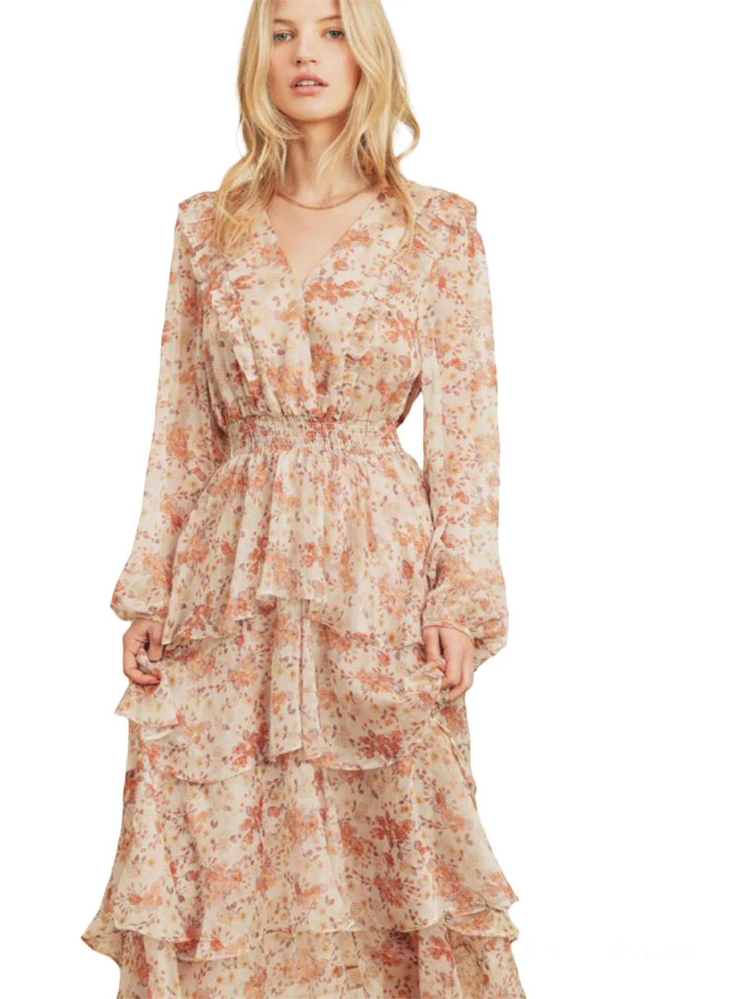 Luna's flowy Scattered Blooms Dress