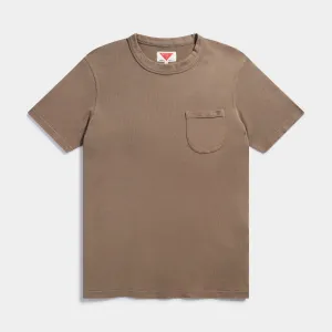 Mallow Organic Plant Dyed Pocket T-shirt (light olive)