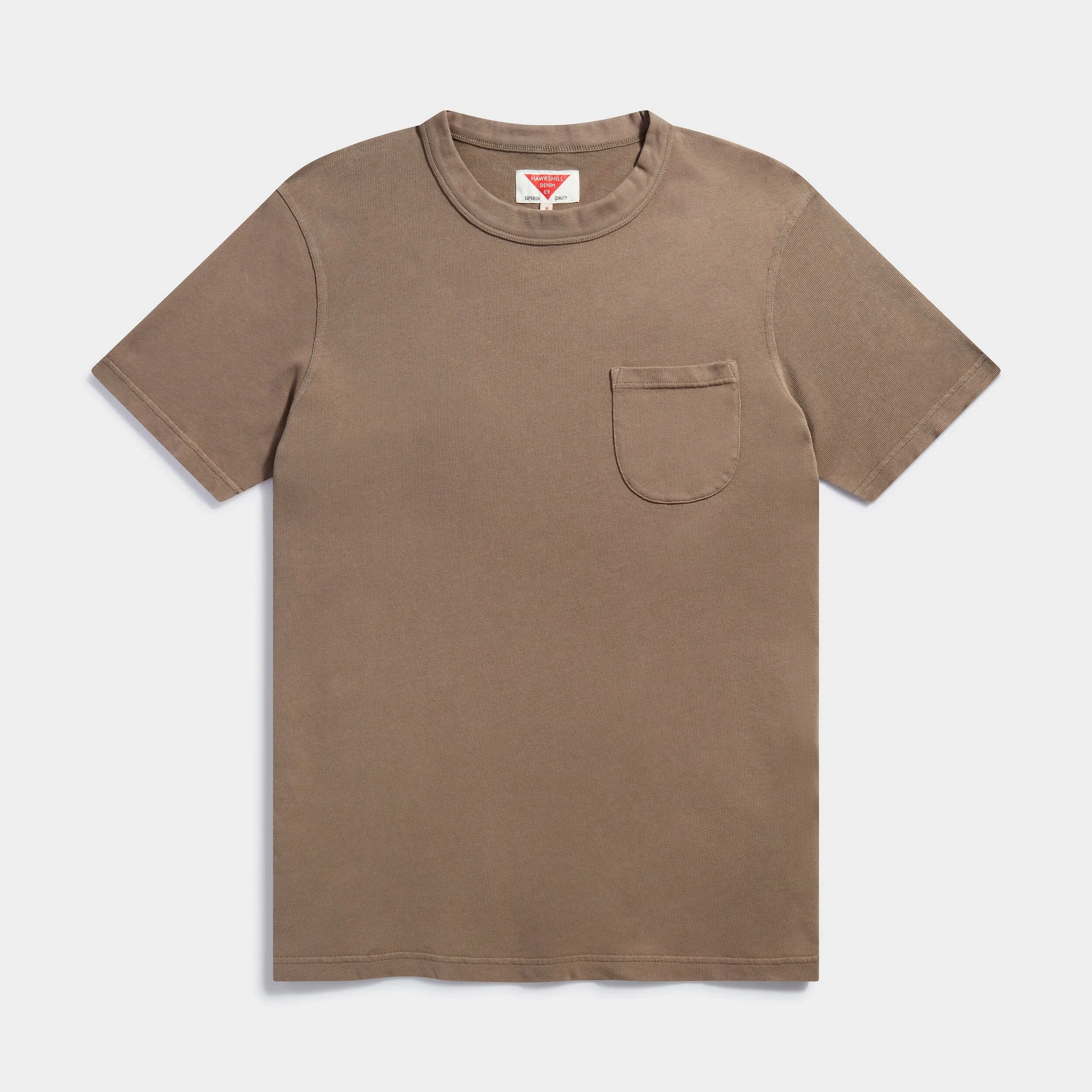 Mallow Organic Plant Dyed Pocket T-shirt (light olive)