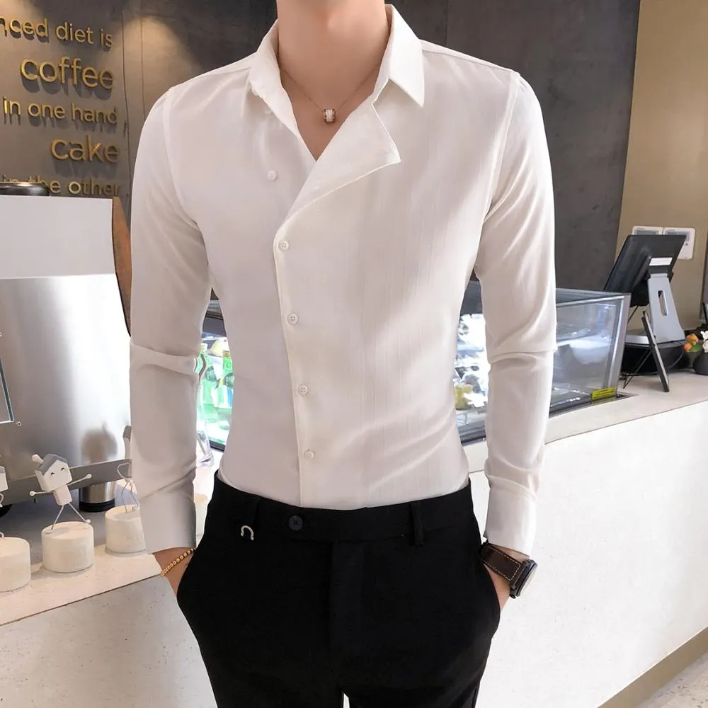 Men Long Sleeve Formal Wear Shirt