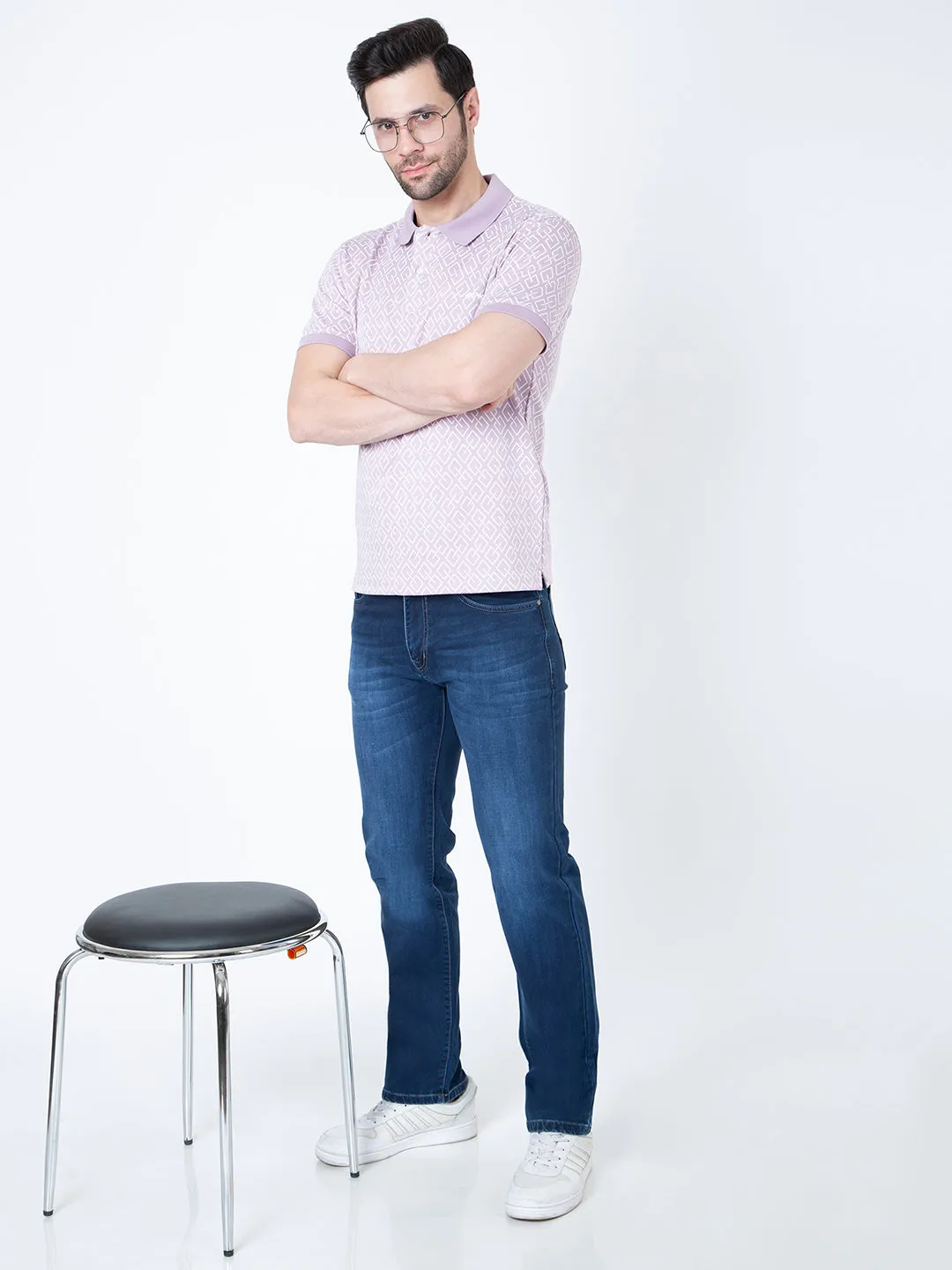 Men Polo Jacquard Move T-Shirt