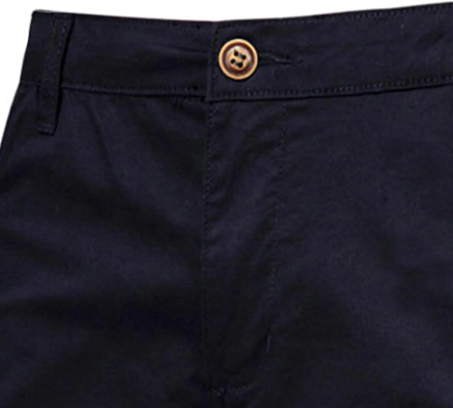 Men's Casual Chino Shorts Solid Straight Leg Cargo Shorts Flat Front Stretch Pants Slim Fit Summer Pants with Pockets