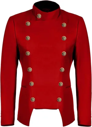 Mens Fashion Suit Jacket Slim Fit Blazers Stage Dress Jackets